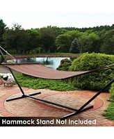 Soft-Spun Polyester Rope Double Hammock for Outside - 600-Pound Weight Capacity Extra Large