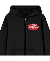 Dr. Pepper Kanji Logo Men's Black Zip-Up Hoodie-xxl