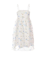 Quiz Women's Embroidered Mesh Floral Midi Dress