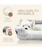 Reserve Jacquard Cuddler, Ultra-Soft & Elegant Pet Bed for Dogs Cats