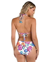 La Blanca Women's Paradiso Deep-v Halter Bikini Top