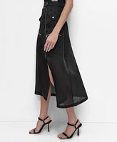 Dkny Women's Organza Cargo Skirt