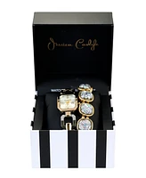 Jessica Carlyle Women's Shiny Two-Tone Metal Alloy Analog Watch, 22mm