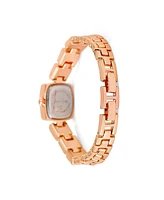 Jessica Carlyle Women's Shiny Rose Gold Metal Alloy Analog Watch 18mm