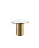 Manhattan Comfort 19.68" Glenn Modern Sintered Stone Top End Table