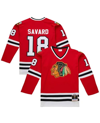 Mitchell & Ness Men's Denis Savard Scarlet Chicago Blackhawks 1980-81 Power Play Jersey