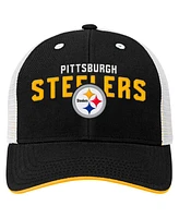 Outerstuff Preschool Black Pittsburgh Steelers Core Lockup Trucker Adjustable hat