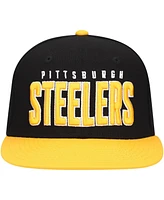 Outerstuff Preschool Black/Gold Pittsburgh Steelers Lock Up Snapback Hat