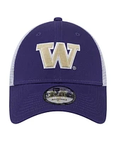 New Era Men's Purple Washington Huskies Trucker 9FORTY Adjustable Hat