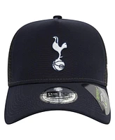 New Era Men's Navy Tottenham Hotspur 9FORTY A-Frame Trucker Adjustable Hat