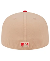 New Era Men's Khaki Cincinnati Reds 59FIFTY Fitted Hat