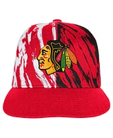 Outerstuff Big Boys and Girls Red Chicago Blackhawks Propel Flat Brim Snapback Hat