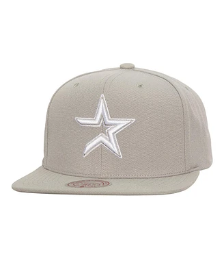 Mitchell & Ness Men's Gray Houston Astros Snapback Hat