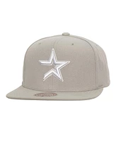 Mitchell & Ness Men's Gray Houston Astros Snapback Hat