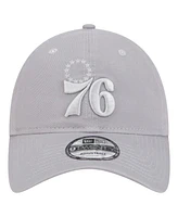 New Era Men's Gray Philadelphia 76ers Tonal 9TWENTY Adjustable Hat