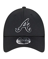 New Era Men's Black Atlanta Braves Pivot 9FORTY Adjustable Hat