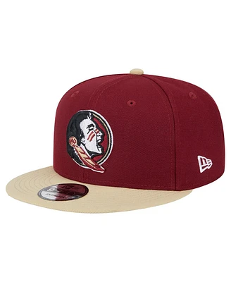 New Era Men's Garnet/Gold Florida State Seminoles Two-Tone 9FIFTY Snapback Hat