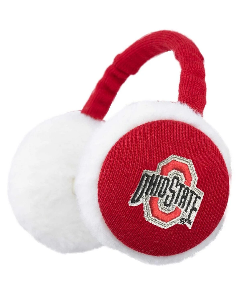 ZooZatz Scarlet Ohio State Buckeyes Fashion Knit Earmuffs