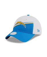 New Era Women's White/Powder Blue Los Angeles Chargers 2023 Sideline 9TWENTY Adjustable Hat