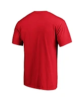 Fanatics Men's Red Atlanta Braves Big Tall T-Shirt