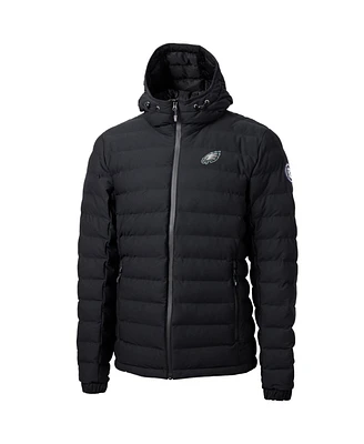 Cutter & Buck Men's Black Philadelphia Eagles Mission Ridge Full-Zip Puffer Jacket