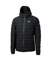 Cutter & Buck Men's Black Philadelphia Eagles Mission Ridge Full-Zip Puffer Jacket