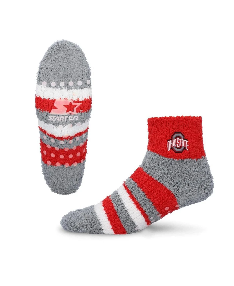 Starter Men's and Women's Red Ohio State Buckeyes Cozy Stripe Socks