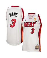 Mitchell & Ness Men's Dwyane Wade White Miami Heat 2005-06 Authentic Player Jersey