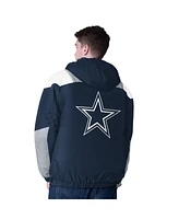Starter Men's Navy Dallas Cowboys Half-Zip Pullover Hoodie Jacket