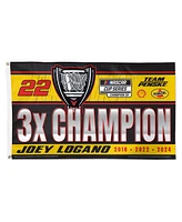 Wincraft Joey Logano Three-Time Nascar Cup Series Champion 3' x 5' On Track Celebration One Sided Deluxe Flag