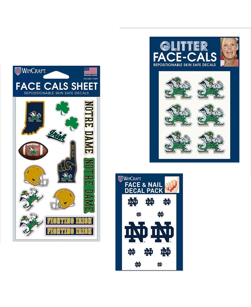 Wincraft Notre Dame Fighting Irish 4" x 7" Waterless Tattoos Set