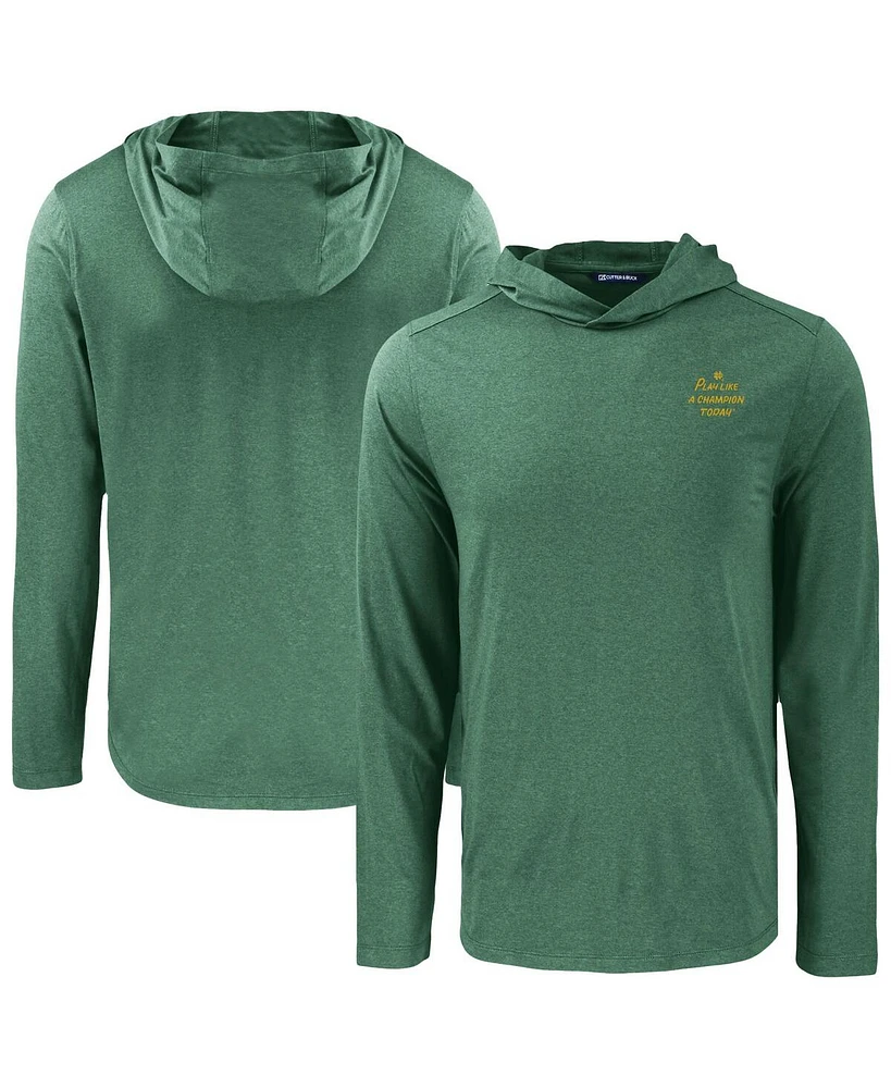 Cutter Buck Men's Green Notre Dame Fighting Irish Play Like A Champion Today Coastline Epic Comfort Eco Long Sleeve Hoodie T-Shirt