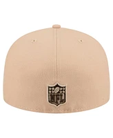 New Era Men's Tan Orleans Saints Candied Pecan 59FIFTY Fitted Hat