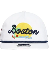 New Era Men's White Boston Red Sox Paradise Golfer Adjustable Hat