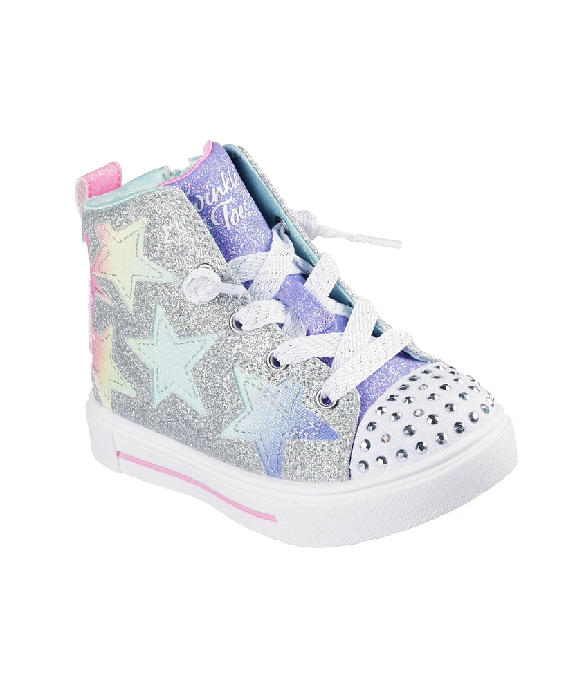 Skechers Toddler Girls Twinkle Toes: Sparks Magical Ombre Light-Up Casual Sneakers from Finish Line