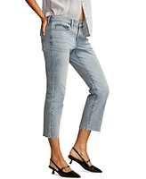 Lucky Brand Women's Mid-Rise Sweet Cut-Hem Cropped Denim Jeans