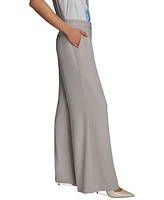 Donna Karan New York Petite Mid-Rise Wide-Leg Pants