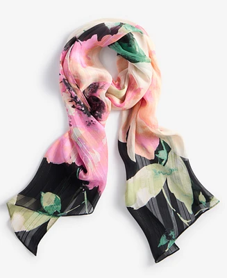 Giani Bernini Colorblocked Floral-Print Wrap Scarf, Exclusively at Macy's