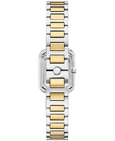 Tory Burch Women's The Kira Square Two-Tone Stainless Steel Bracelet Watch 18mm