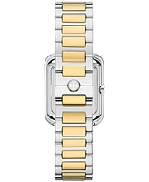 Tory Burch Women's The Kira Square Two-Tone Stainless Steel Bracelet Watch 24mm