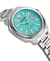 Versace Men's Swiss Automatic Dylos Stainless Steel Bracelet Watch 42mm