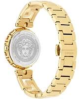 Versace Women's Swiss Medusa Jewel Gold Ion Plated Bracelet Watch 34mm