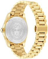 Versace Men's Swiss Millenyium Gold Ion Plated Bracelet Watch 40mm