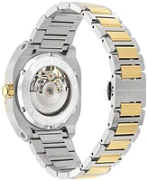 Versace Men's Swiss Automatic V-Contempo Gmt Two-Tone Stainless Steel Bracelet Watch 40x48mm