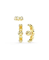 Swarovski Imber Gold-Tone Plated Round Cut Ear Cuff Sets