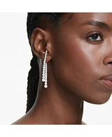 Swarovski Matrix Rhodium Plated Drop Earrings