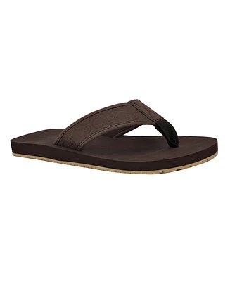 Guess Men's Dubbz Branded Thong Flip Flop Sandals
