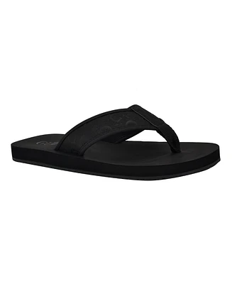 Guess Men's Dubbz Branded Thong Flip Flop Sandals