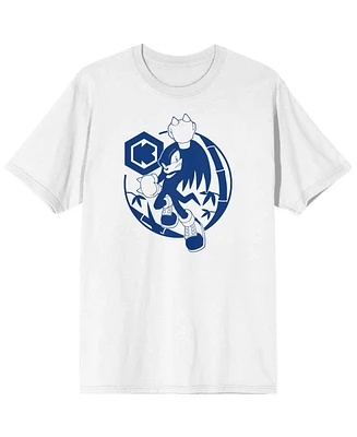 Sonic the Hedgehog Modern Character Mens White Graphic Tee