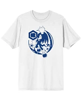 Sonic the Hedgehog Men's Modern Character White Graphic Tee -L